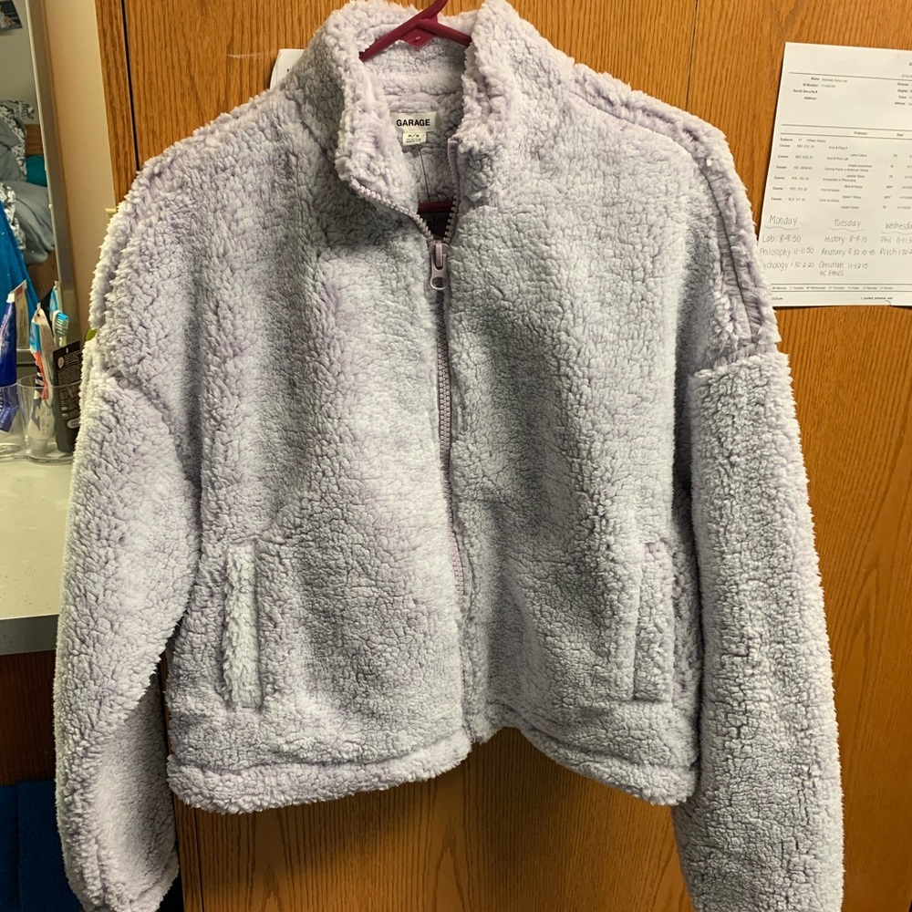 Fuzzy Sherpa Full Zip Jacket